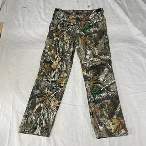 Hunting Camouflage Pants Mens Large L Green Camo Outdoor Cargo Loose Baggy Habit - Picture 1 of 13