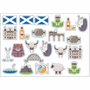Scotland Haggis Sticker Sheet Decal Scotish Wall Self Adhesive Vinyl A4 PS0129 - Picture 1 of 1