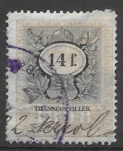 1898 Hungary Austria REVENUE 14F. used VF - Picture 1 of 1