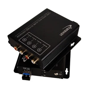 Extensor de audio sobre fibra RCA de 4 canales a 20 km sobre fibra SM/2 km MMF, RCA a fibra - Imagen 1 de 6