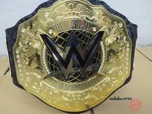 NEW World Heavy Weight Championship Replica Title Belt Adult Size 2mm Brass - Picture 1 of 11