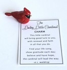 Ganz "The Lucky Little Cardinal" Charm Figurine Token w/Poem Card (B)