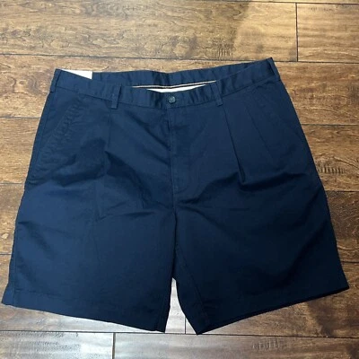 Pantalones Cortos Savane Eco Start Para Hombre Negros Plisados Talla 38 X 8" Nuevos con Etiquetas Foto 1 de 4