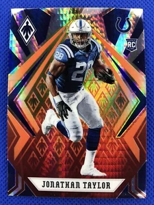 2020 #118 Jonathan Taylor Panini Phoenix Football Fire Burst RC NFL Colts - Picture 1 of 2