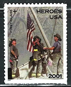Mint US 2002 Heroes of 2001 Semipostal Single Stamps Scott# B2 (MNH) - Picture 1 of 1