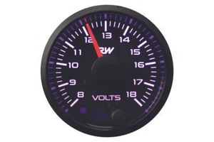 Raceworks 52mm Electronic Volt Gauge Kit (8-18v) - Picture 1 of 3