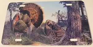 Wild Turkeys License Plate Farmstead Turkey Hunter Hunt Hunting Merriams - Picture 1 of 2