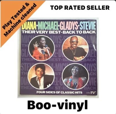 Various, Diana-Michael-Gladys-Stevie-Their Very Best-Back To Back - 2 x Vinyl Lp - Image 1 of 4