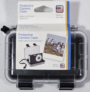 Transparent Protective Camera Case NEW - Water/Crush Resistant 4.5"x2.8"x1.5" - Picture 1 of 2