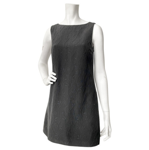 Versace Jeans Couture mini abito nero con fiori ricamati Taglia M (44IT)