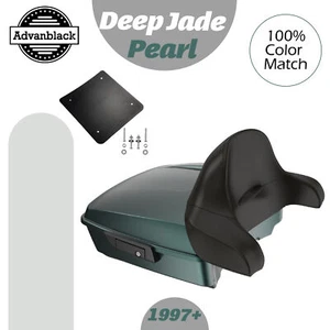 PERLA DE JADE PROFUNDA para Harley/Softail 97+ Rushmore Chopped Tour Pack Envolvente - Imagen 1 de 12
