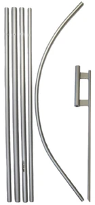 16ft Aluminum Advertising Windless Banner Pole 30" Ground Spike Set (Heavy Duty) - Picture 1 of 1