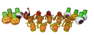 Lot Of 21 Ugly Jiggly Jiggler Rubber Monster Finger Puppets Red Yellow Rare D9 - Picture 1 of 6