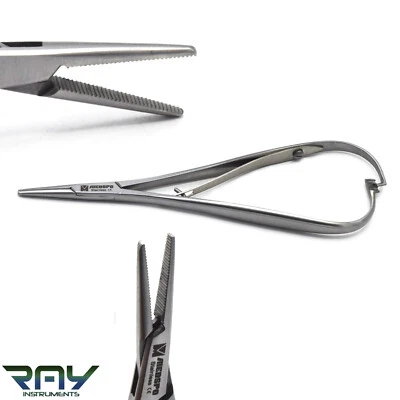 MEDSPO / LONDON INSTRUMENTS Dental Mathieu Slim Needle Holder Forceps Orthodontic Ligature Pliers Narrow Tip