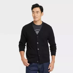 NEW Men's large Goodfellow V-Neck Cardigan Sweater - Picture 1 of 3