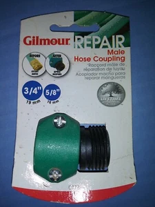 Acoplamiento de manguera Gilmour 801134-1002 5/8 x 3/4 pulgadas polímero macho - Imagen 1 de 2