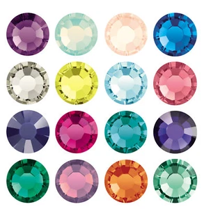 Original PRECIOSA Chaton Rose MAXIMA Strass Steine HOTFIX Einfache Farben - Bild 1 von 35