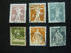 Switzerland 1915: Mi. No. 136-141 complete gest. (-eg) - Picture 1 of 1