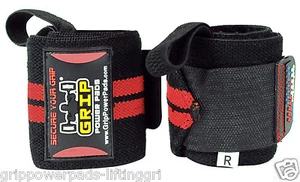 Gewichtheben Handgelenk Wraps Unterstützung Fitness Training Fitnessstudio Bandage Riemen ROT 13" - Bild 1 von 8
