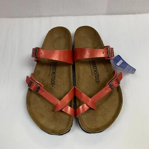 Birkenstock New w/o Box Mayari Graceful Mars Red Birko-Flor Narrow Select Size - Picture 1 of 4