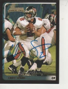 CHRIS SIMMS SIGNED 2003 BOWMAN #250- AMPA BAY BUCCANEERS - Picture 1 of 1
