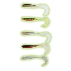 5 Stk Gummifisch Twister 11 cm Leuchtköder Gummiköder Zander Hecht Gummifische - Bild 1 von 6