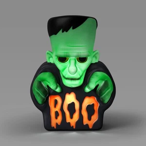 Hyde & EEK Boutique Halloween 12" Lit Monster Boo Blow Mold Prop Green 2025 - Picture 1 of 6