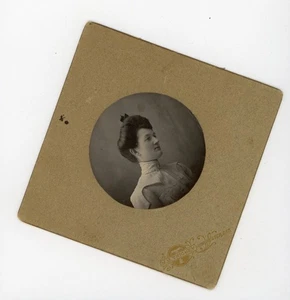 Frau Antik Kabinett Karte Foto Chesterville Ontario N.M Trickey Studio - Bild 1 von 3