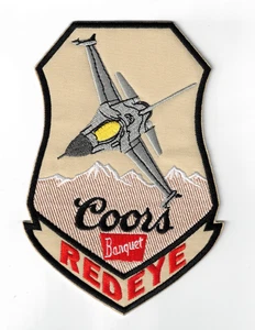 Coors Banquet Beer Vintage Red eye LARGE 6x4in Embroidered Sew/Iron-on Patch - Picture 1 of 2