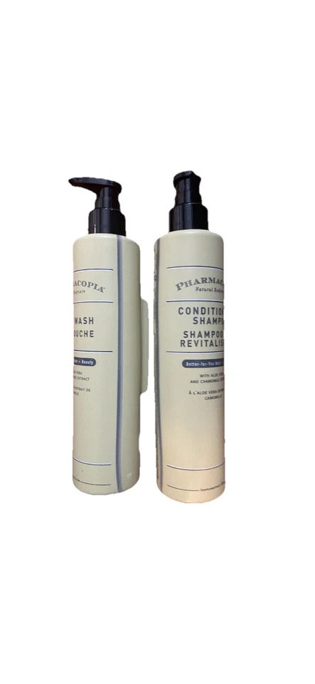 Pharmacopia Acondicionador y Champú Aloe Vera y Manzanilla Cuidado Corporal 12.17oz Foto 1 de 1