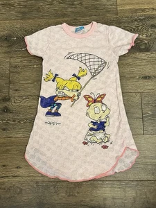 Vintage 90’s Rugrats Angelica Tommy Nightgown Pajamas Pink 1998 - Picture 1 of 7