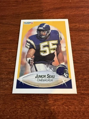 1990 Fleer Update #U-102 Junior Seau Rookie Card HOF - Image 1 of 2