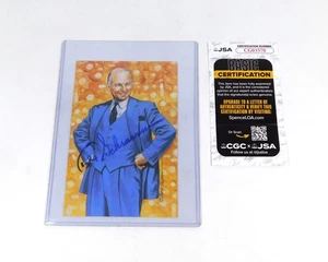 Tarjeta 4x6 firmada por Tex Schramm 1991 Salón de la Fama del Fútbol Profesional/5000 JSA Automática - Imagen 1 de 2