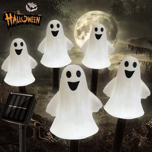 Solar Halloween Ghost Pathway Lights Decorations, Halloween Ghost Stake, Ligh... - Picture 1 of 5