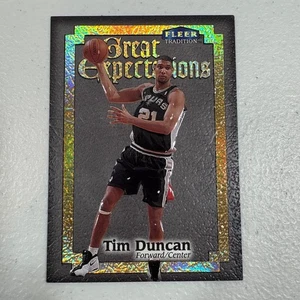 1998-99 Fleer Tradition TIM DUNCAN #1GE Great Expectations Card Spurs HOF - Picture 1 of 2