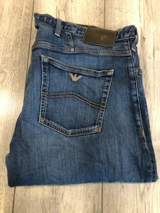 MENS ARMANI STRETCH JEANS WAIST 38 inch WAIST X LEG 32 inch BLUE - Picture 1 of 3