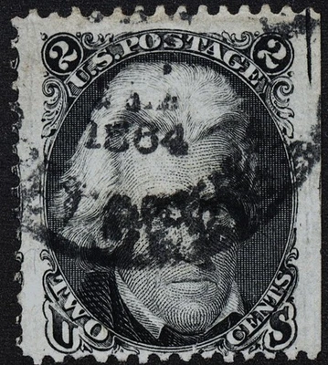 U.S. Classic #73 F/VF 2 cent Black Jack HUGE  '23 CV $45 - Image 1 of 2