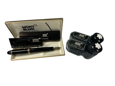 Pluma Estilográfica Montblanc Oro 14K 585 MEISTERSTUCK 149 Negra Con Estuche Foto 1 de 4