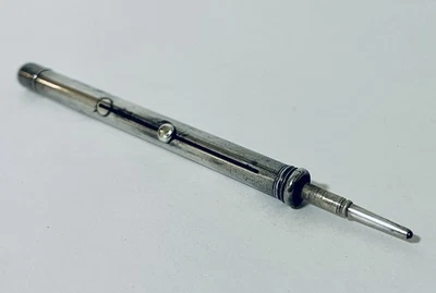 Antiguo bolígrafo y lápiz propulsor de plata esterlina maciza Sampson Mordan Co 1897 Foto 1 de 4