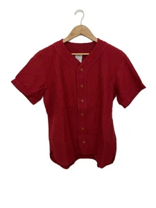 visvim 15SS DUGOUT SHIRT S S (WOOL LINEN) 4 Silk RED 0115105011029 - Picture 1 of 7