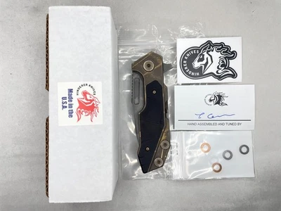 RARO Hinderer Fulltrack Negro Suave Micarta/Titanio Tryway S45VN Spanto BFPU Foto 1 de 4