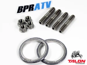 Can-Am Outlander L 450 570 Exhaust Repair Kit BPRATV Titanium Studs Nuts Gaskets - Picture 1 of 24