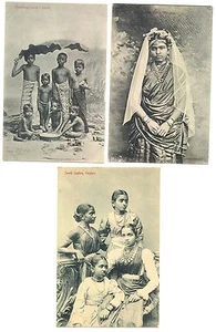 CEYLON 1910 ca... 3 x PICTURE POSTCARD ---F/VF ---@ 20 - Picture 1 of 2