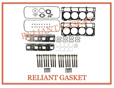 09-16 CHRYSLER DODGE CHALLENGE CARGADOR JEEP RAM 5.7 V8 JUEGO DE JUNTAS DE CABEZA + PERNOS Foto 1 de 2