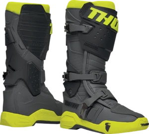Thor Gray/Fluorescent Yellow Radial Boots Size Size 9 - 3410-2747 - Picture 1 of 1