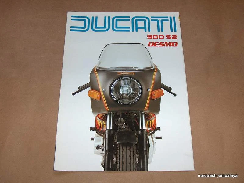 Nuevo de Lote Antiguo Ducati 900 S2 Folleto de Fábrica Bisel Doble SS CUATRO páginas desplegable Foto 1 de 1