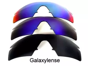 Galaxy Lentes de repuesto Oakley M Frame Strike Negro&Azul&Verde Polarizado 3 CV - Imagen 1 de 4