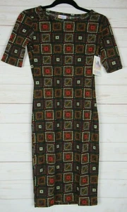Vestido para mujer Lularoe Julia negro con multicolor talla XXS NUEVO CON ETIQUETAS - Imagen 1 de 3