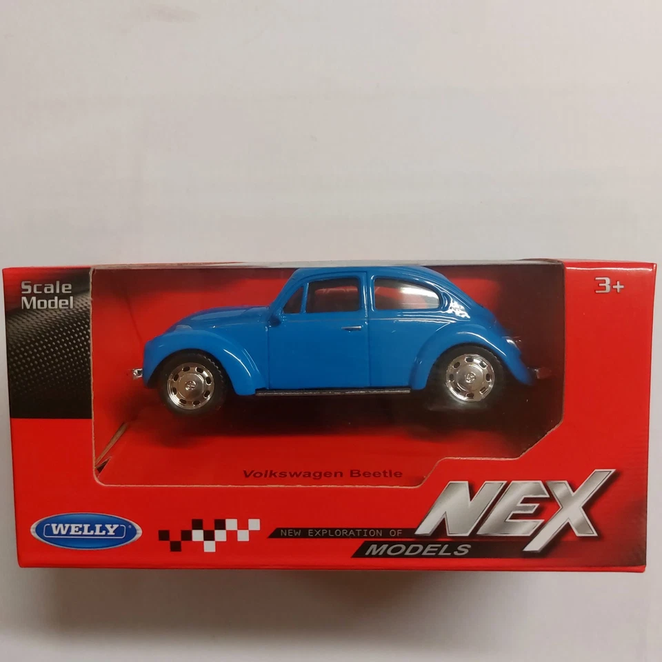 MODELLINO AUTO 1:43 WELLY Volkswagen blu.  - Immagine 1 di 1