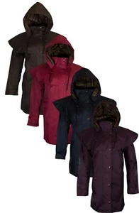 Walker & Hawkes - Ladies Outdoor Hunton 3/4 Cape with Hood - Nylon 3/4 Jacket - Picture 1 of 32